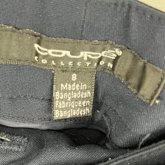 Coupe Collection Chino Pants Size 8 Blue Wide Leg Waist 32in Inseam 32in Rise 9i - Picture 5 of 9